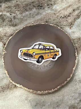 $5/10 stickers - Yellow Taxi Cab Car Sticker